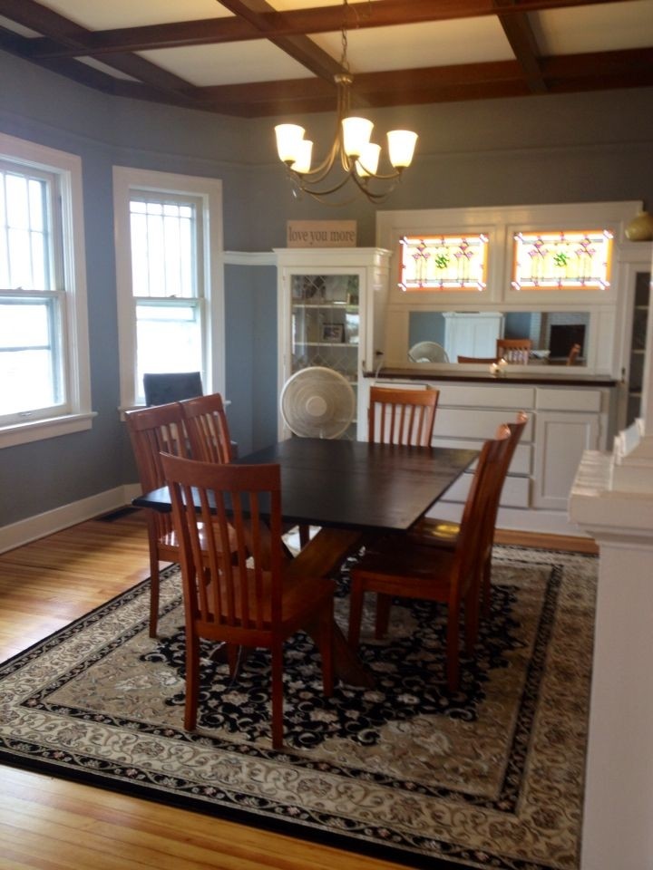 Craftsman style dining room in progress home decor