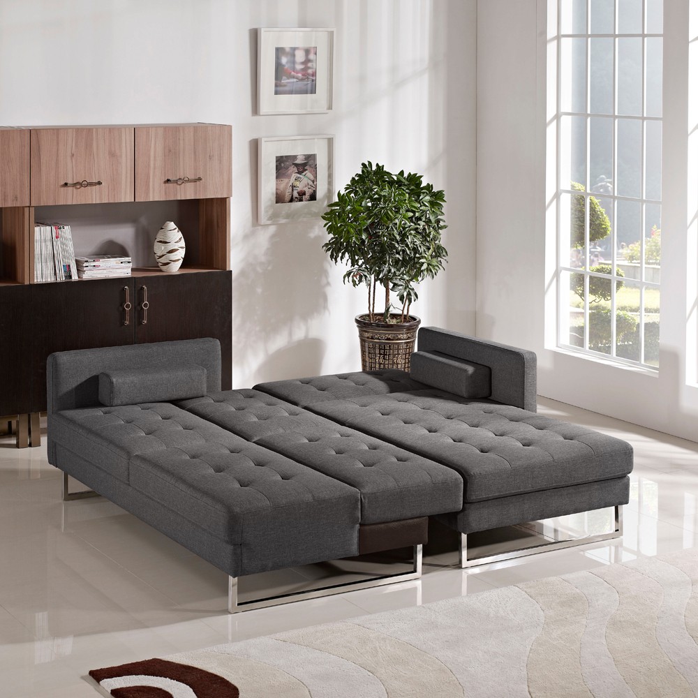 Diamond sofa opus convertible tufted rf chaise sectional
