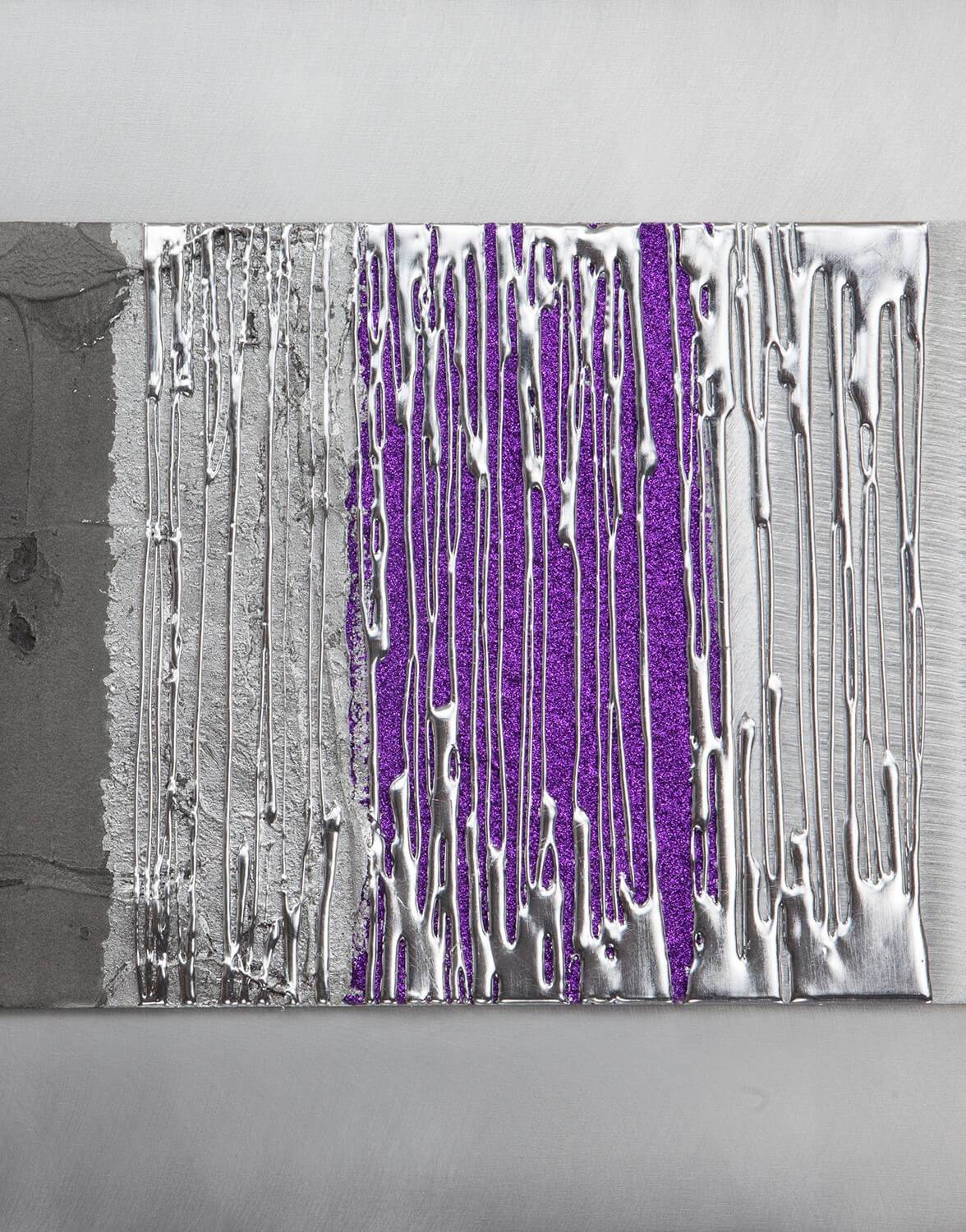 Echo purple silver wall art contemporary art uk