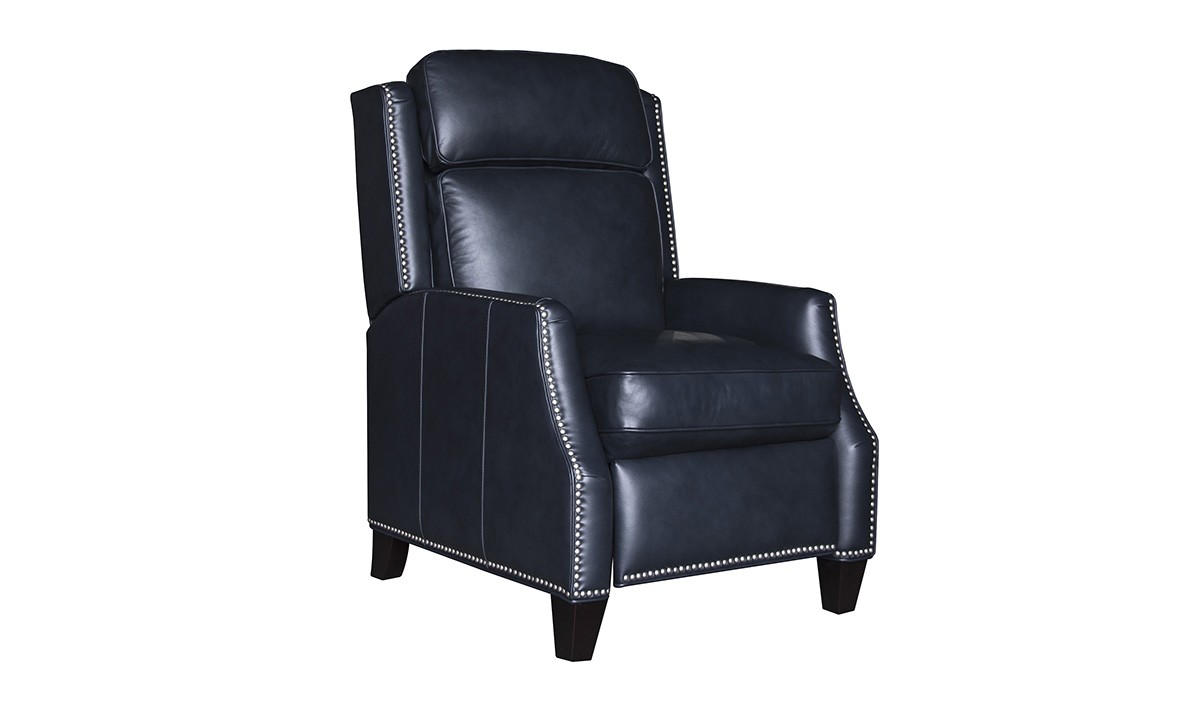 Haynes furniture palencia navy leather recliner