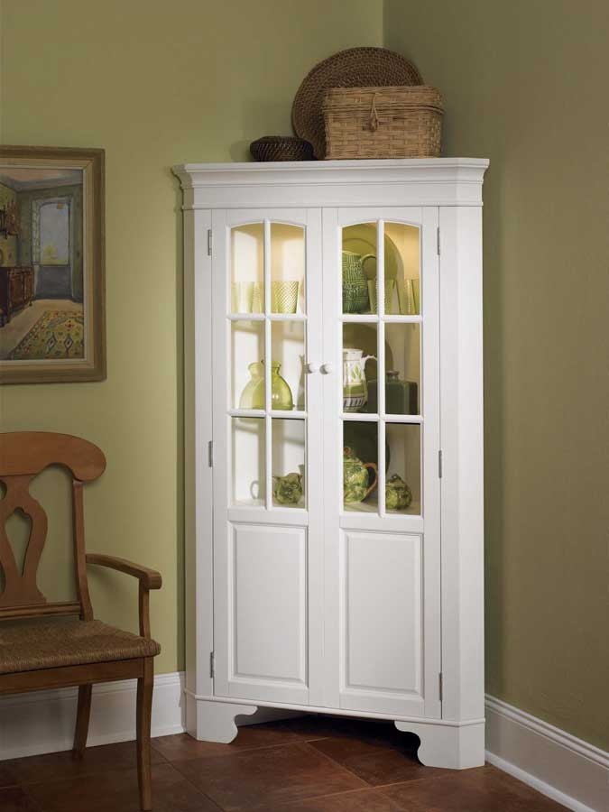 High quality white corner cabinets 1 white corner curio