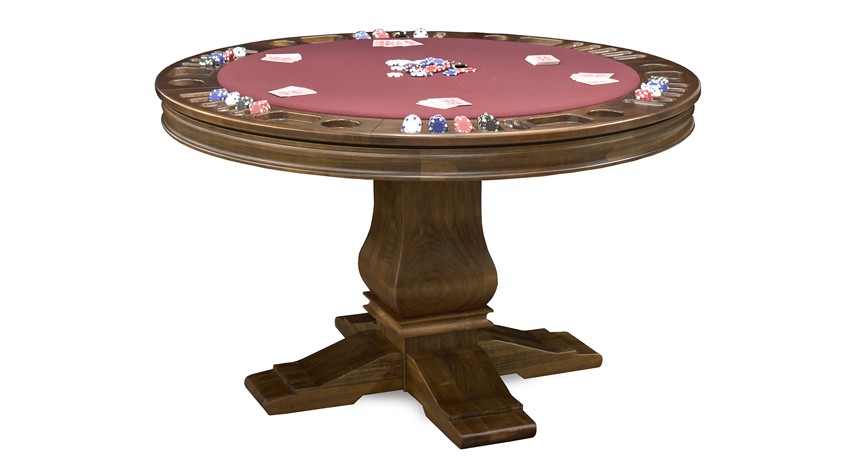 Hillsborough reversible top game table poker tables