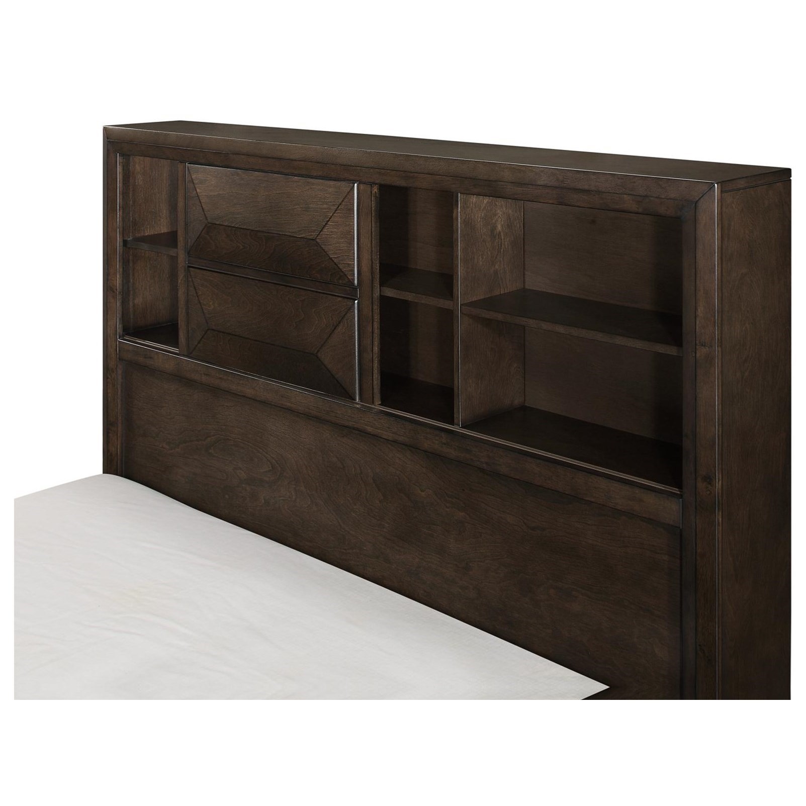 Homelegance chesky contemporary california king bookcase 1