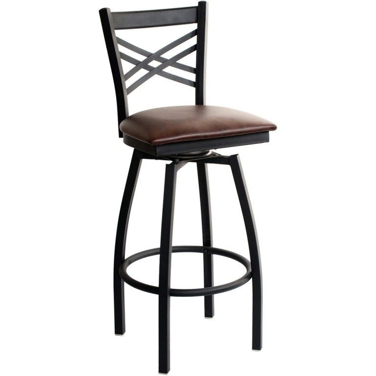 Interior graceful wrought iron copper bar stools from