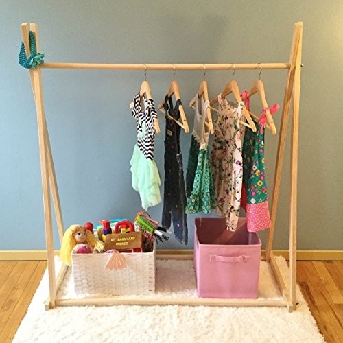 Kids medium a frame clothing rack kids fold up clothes