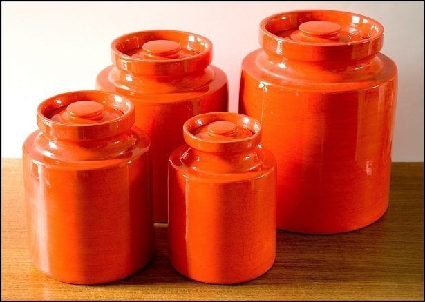 Kitchen orange canister sets kitchen orange canister sets