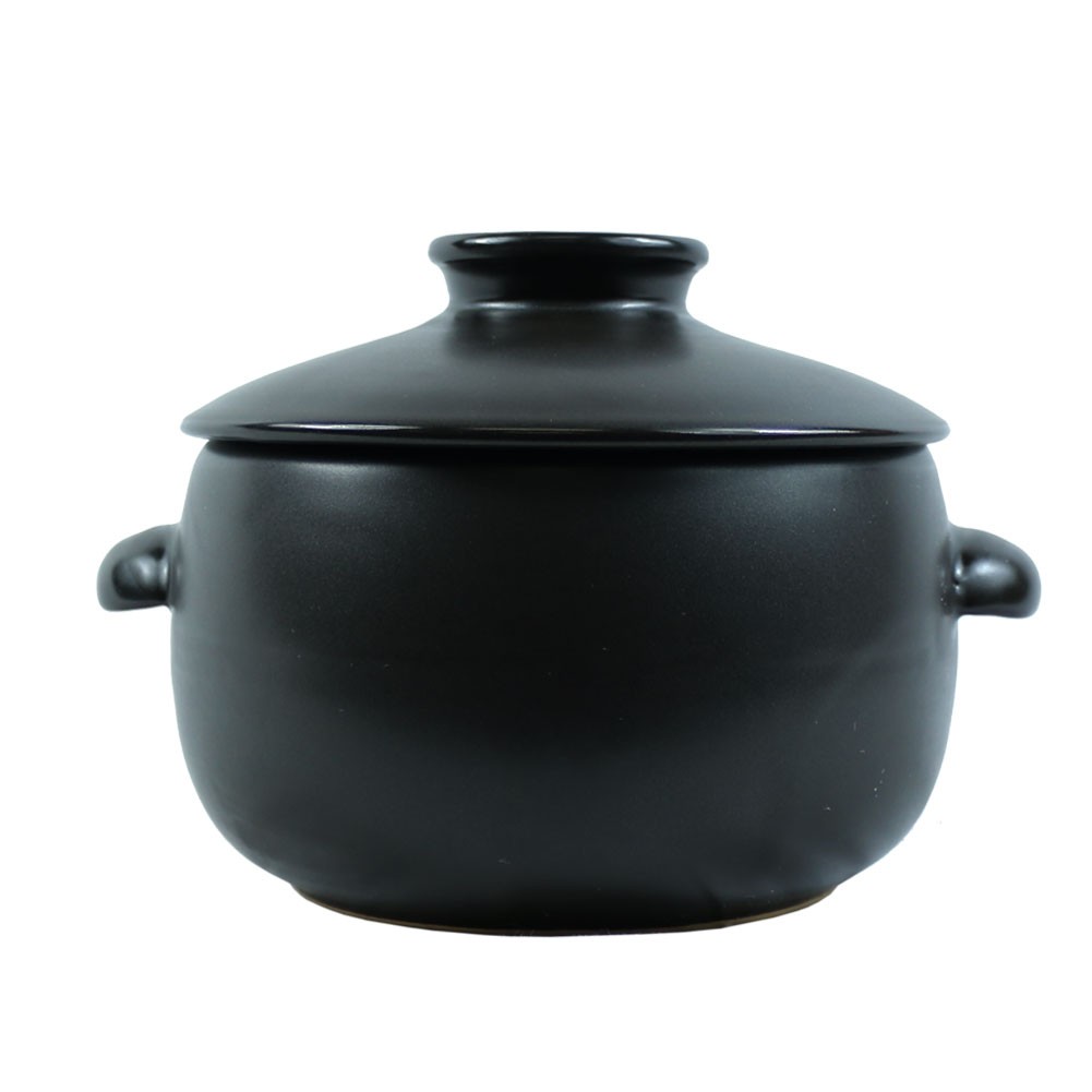 Korean traditional ceramic rice cooker with lid