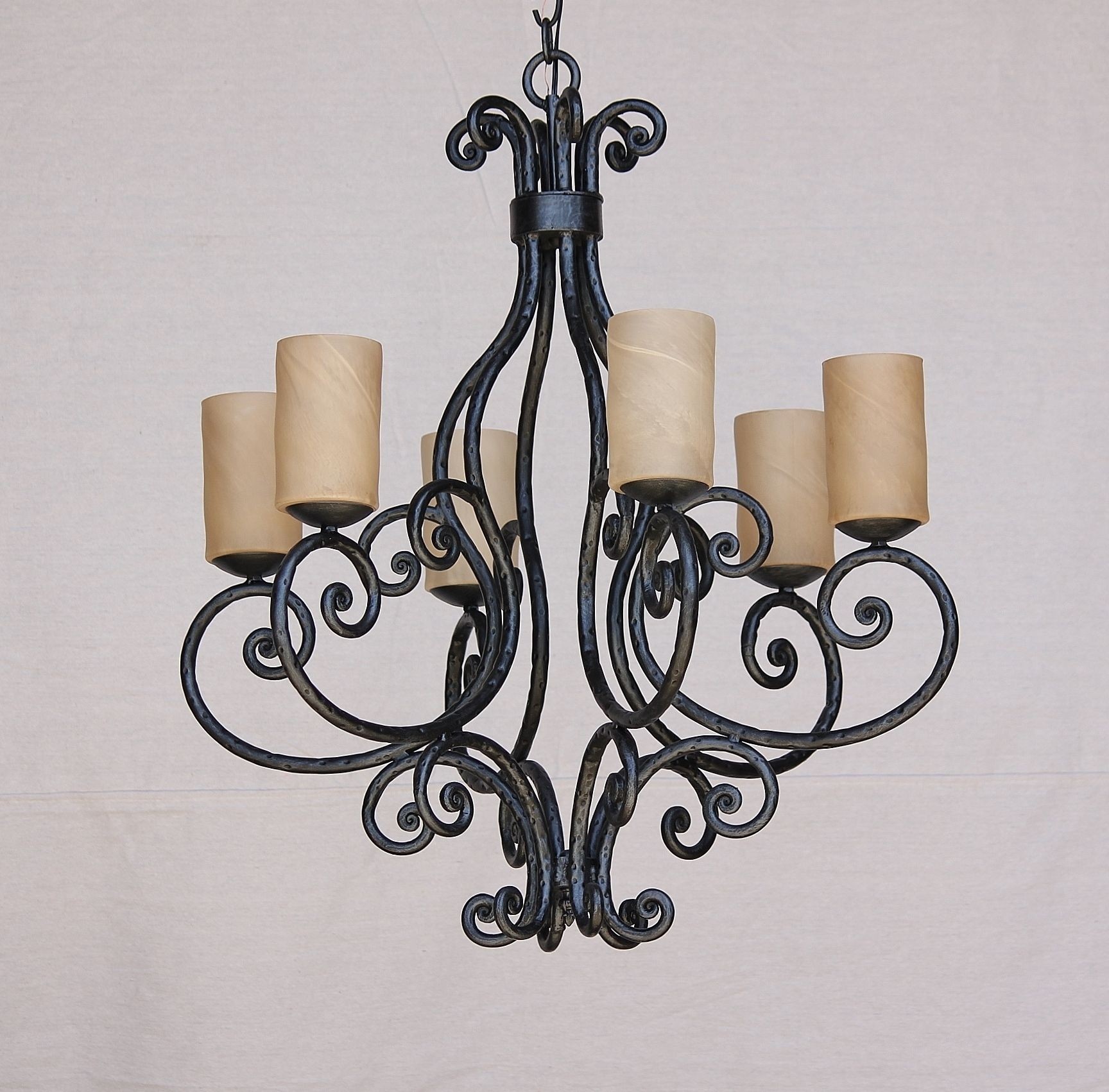 Lights of tuscany 1614 6 rustic tuscan style chandelier