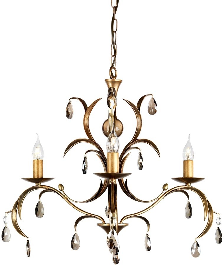 Lily antique bronze italian style 3 light chandelier uk