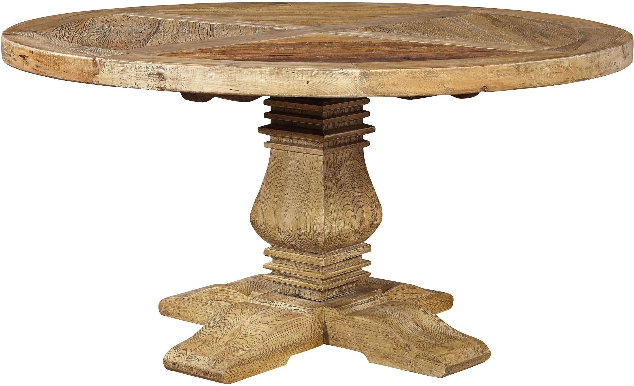 Manor house distressed round dining table from furniture