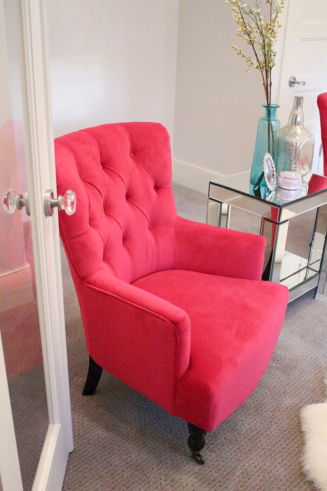 New fuchsia chairs in my living room a slice of