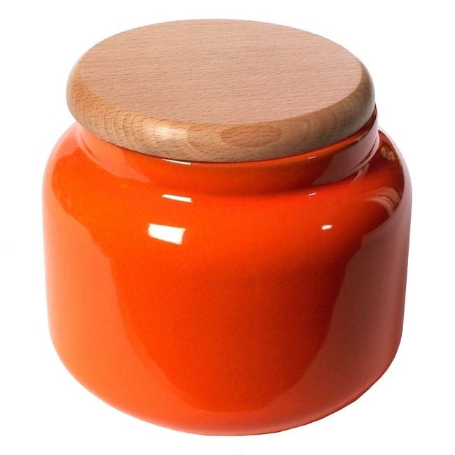 Orange kitchen canisters the social informer 3