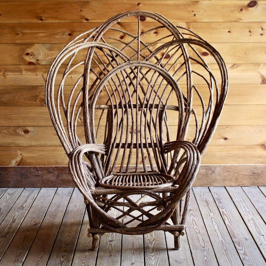 Oversized bentwood willow chair in 2020 willow furniture