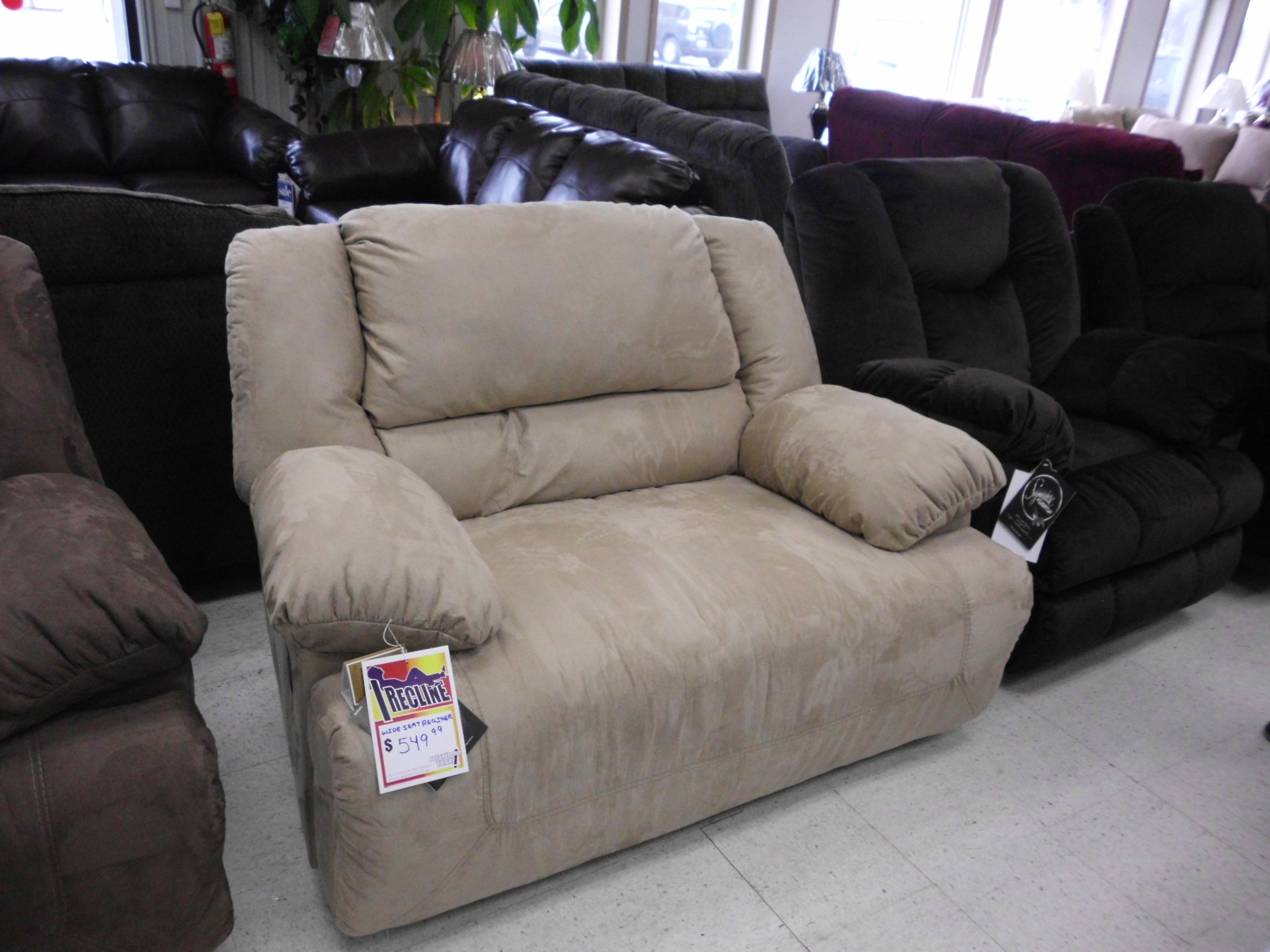 Plush chair and a half recliner by southern motion