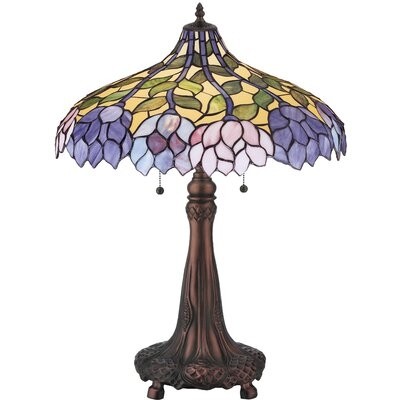 Purple tiffany table lamps youll love in 2020 wayfair