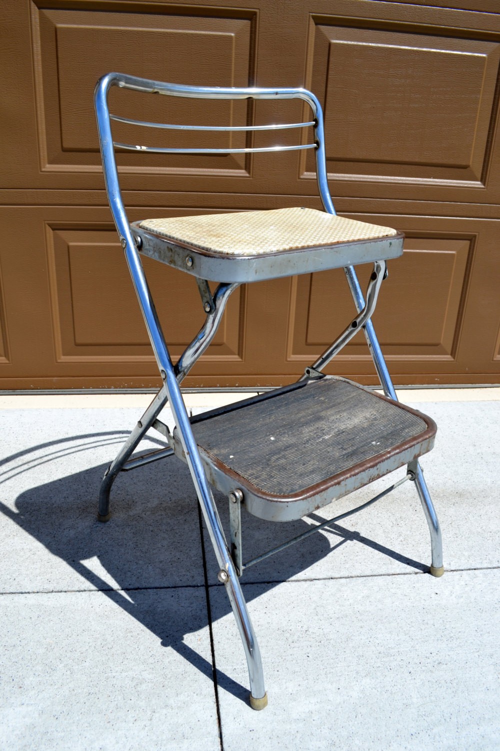 Rusty kitchen step stool two tiered vintage stool for photo