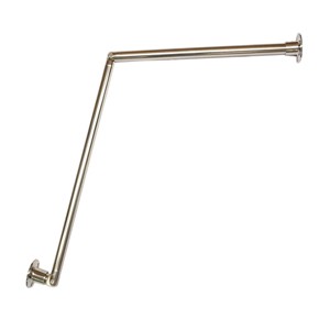 Sloped angled ceiling shower rod