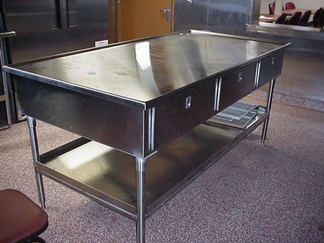 Stainless steel kitchen prep table 4 kitchen design