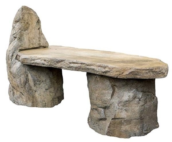 Stone garden bench add a touch of timeless elegance to