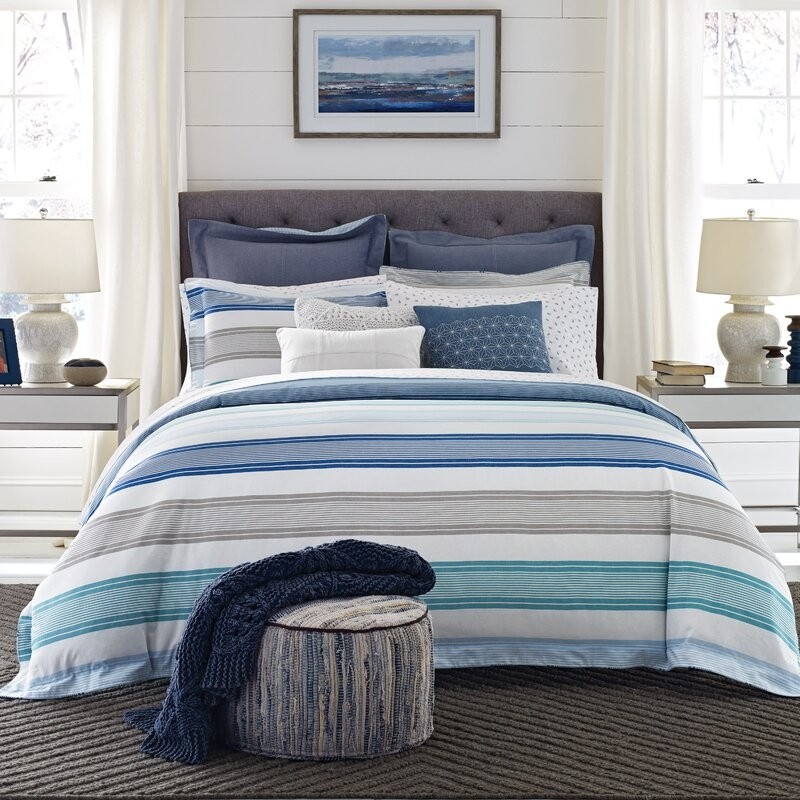 Tommy hilfiger westbourne stripe reversible comforter set
