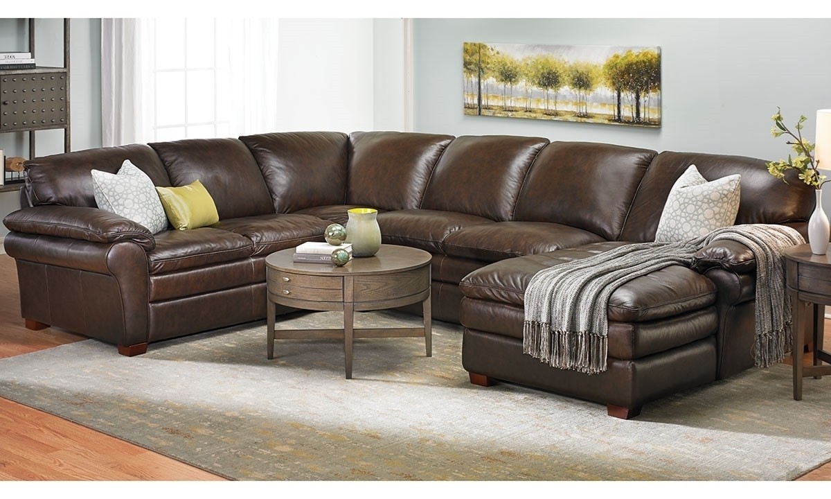 Top grain leather chaise sectional haynes furniture