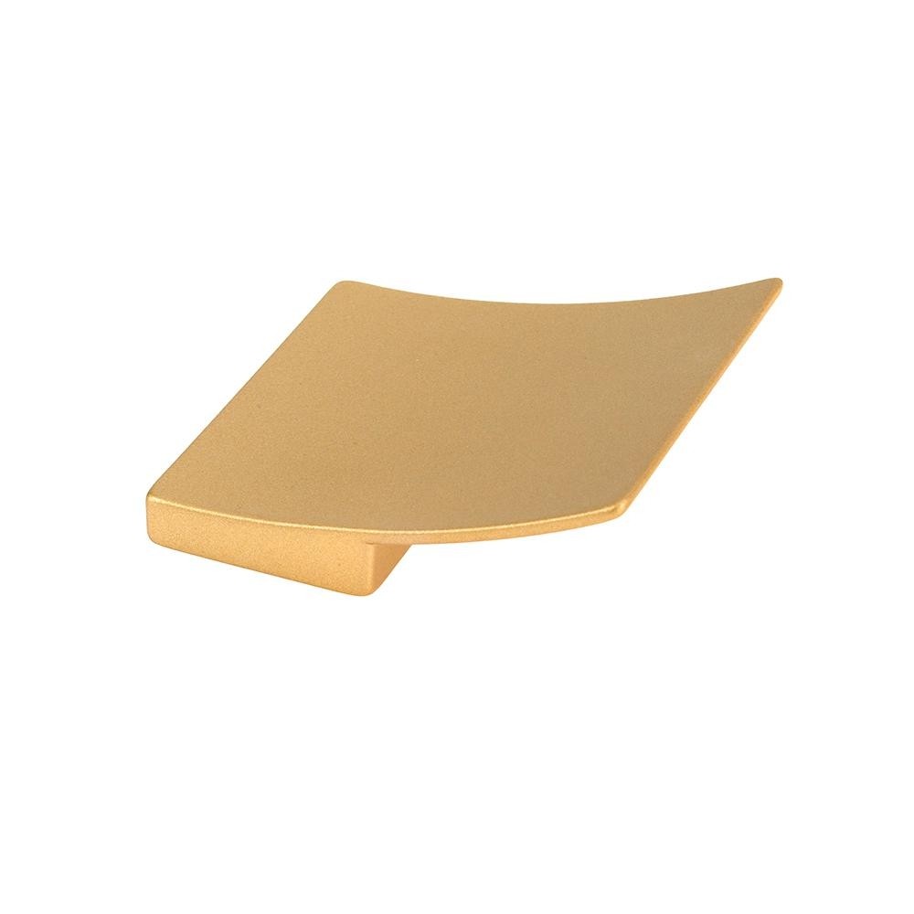 Topex italian designs 2 in matte brass curved square