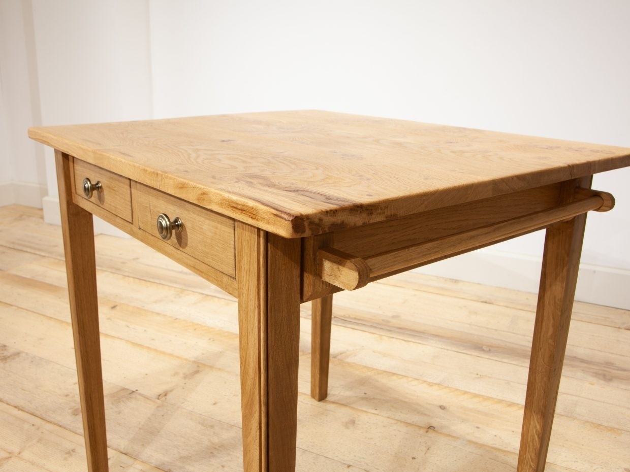 Two drawer pippy oak kitchen table steven baker furniture