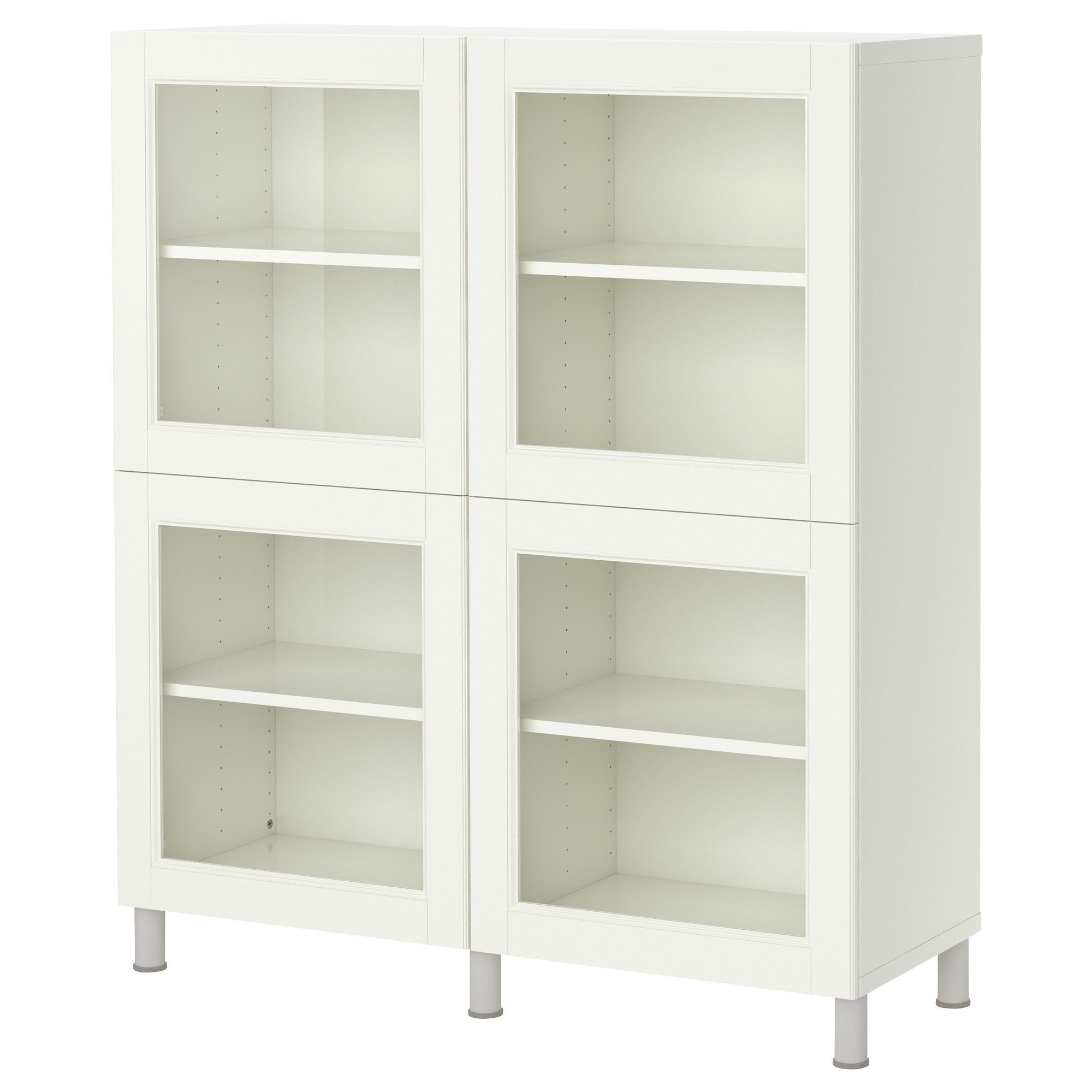 Us furniture and home furnishings glass shelving unit