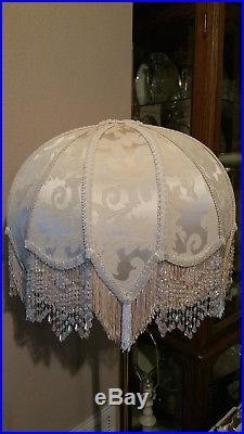 Victorian french large table lamp shade cream rosalee