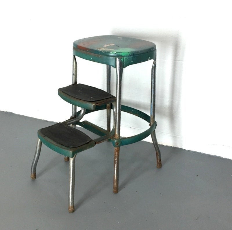 Vintage kitchen stool cosco step stool folding step stool