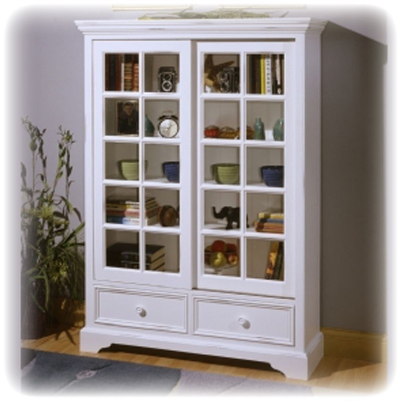 15 best collection of white bookcases with doors