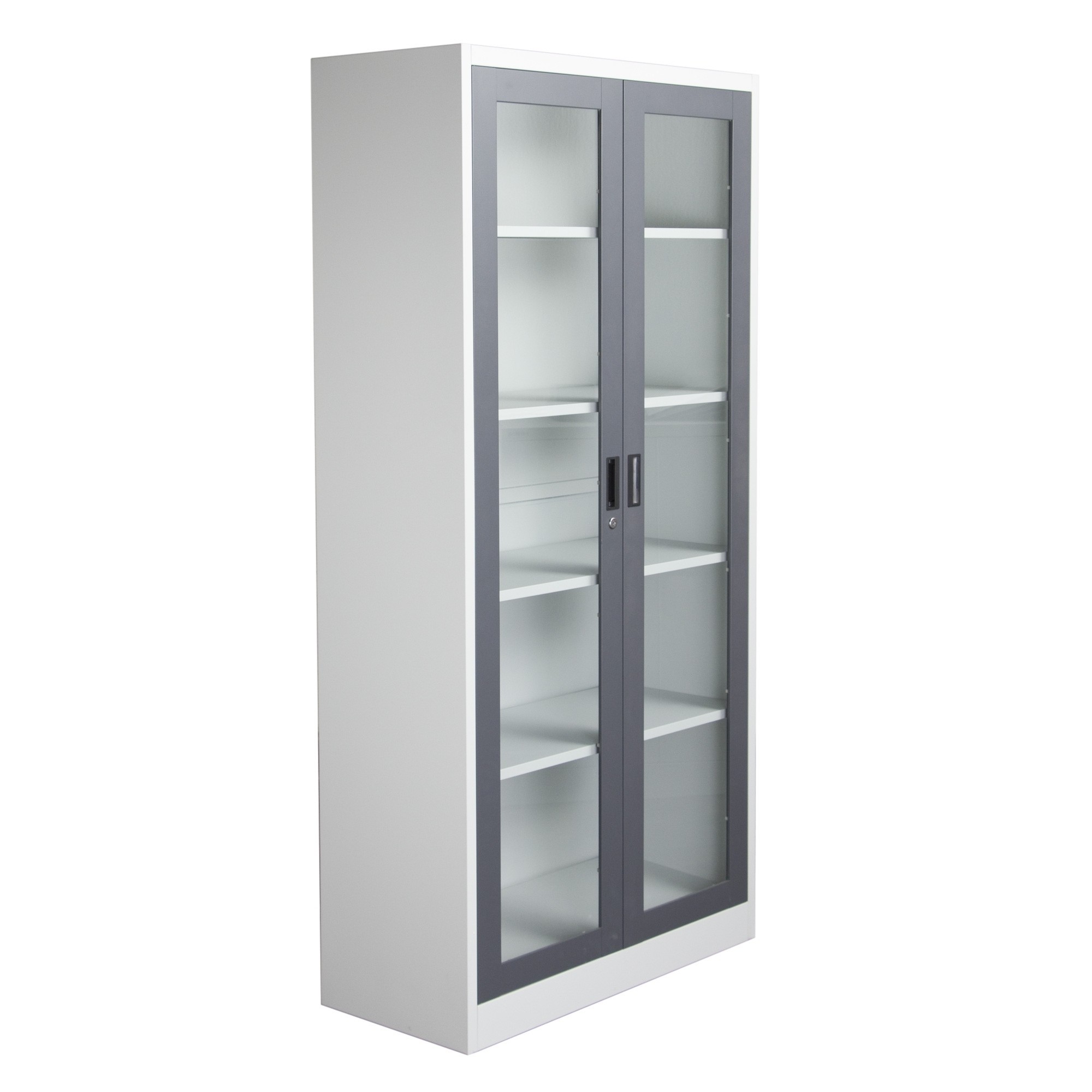 2019 latest white bookcases with doors 1