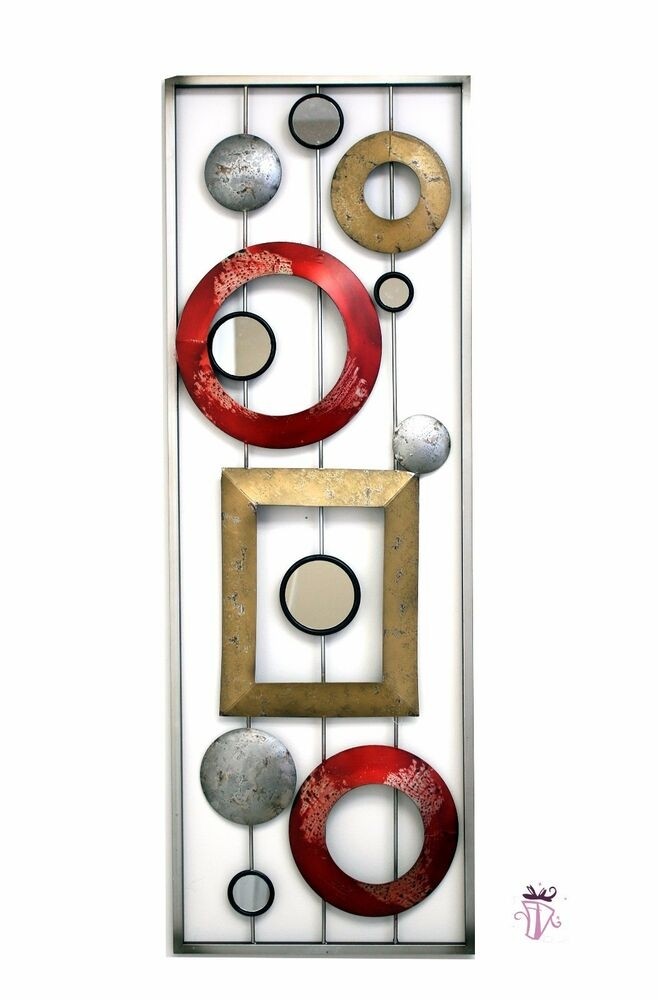 Abstract metal circle quality display wall art hanging