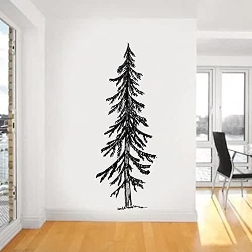 Amazon com tall skinny evergreen pine tree vinyl wall