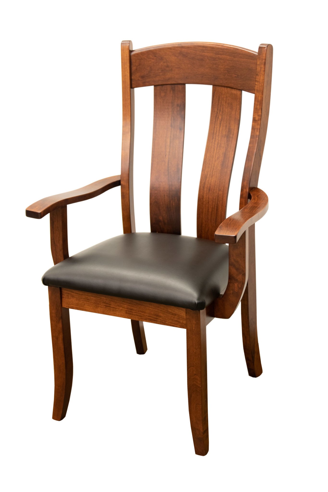 Austin arm chair with faux leather seat dutch craft