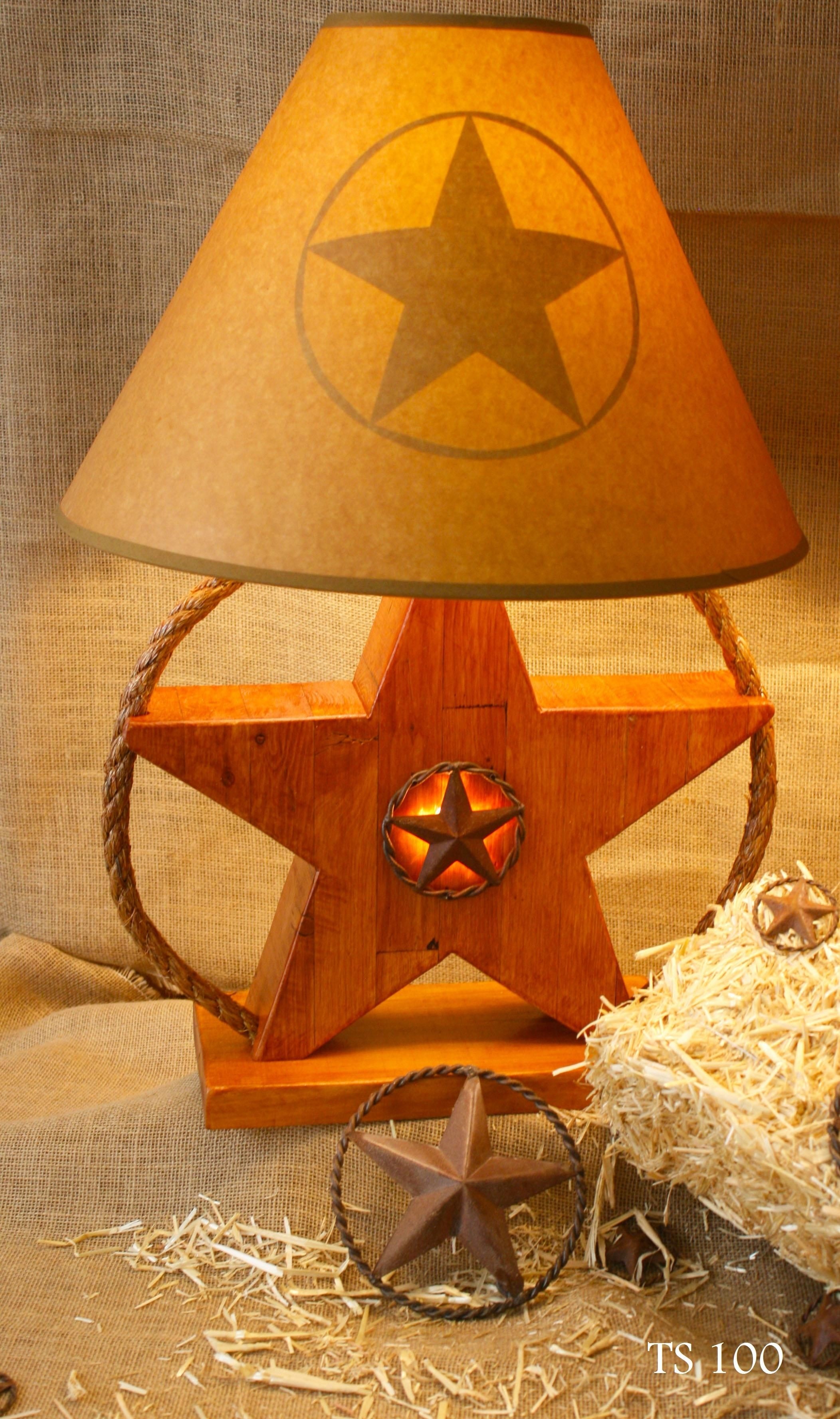 Beautiful hand made texas star lamp 150 00 per lamp