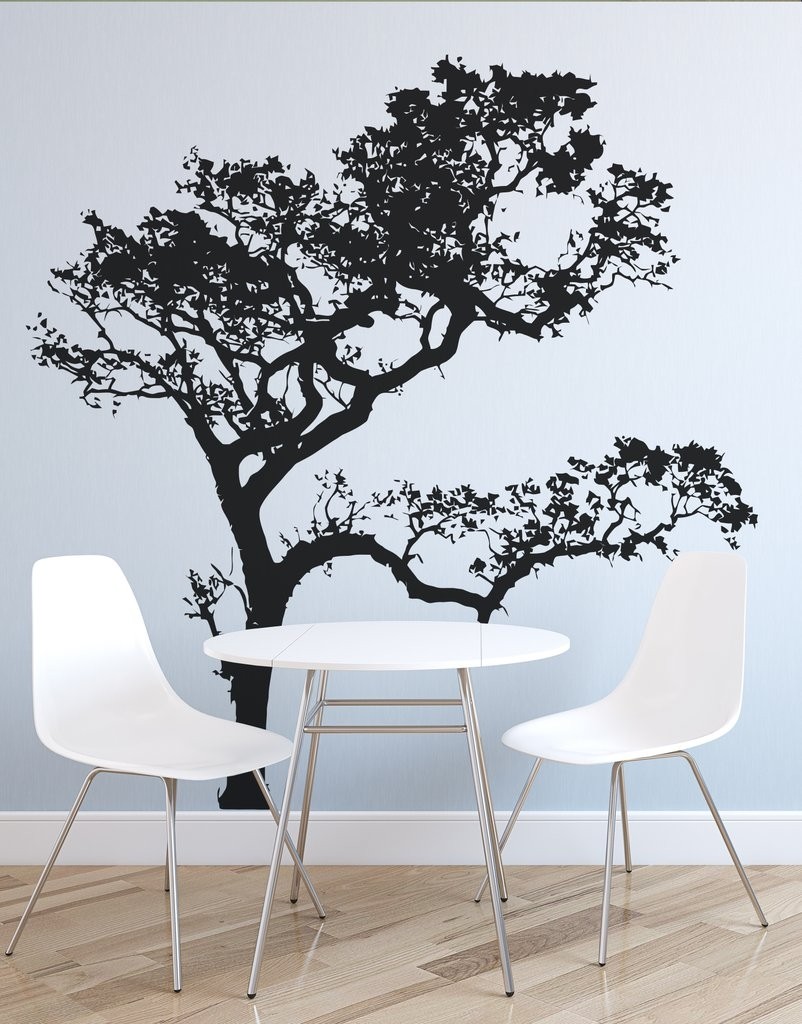 Big oak tree wall decal 409