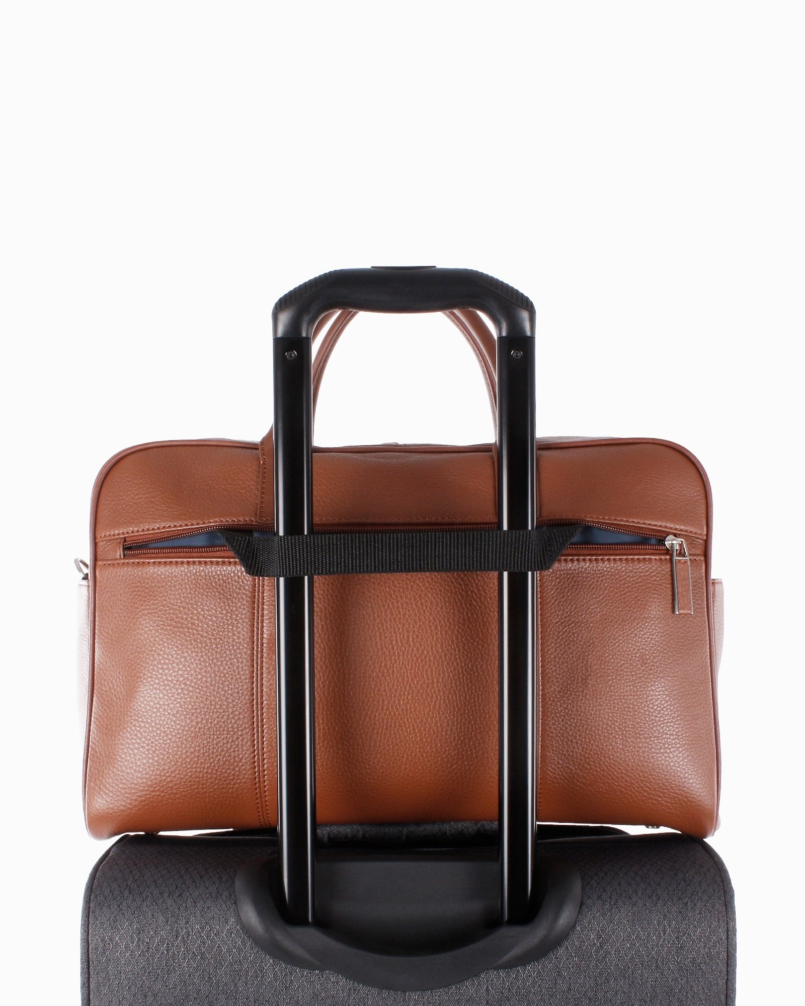 Bugatti horizon leather duffle bag with 14 laptop