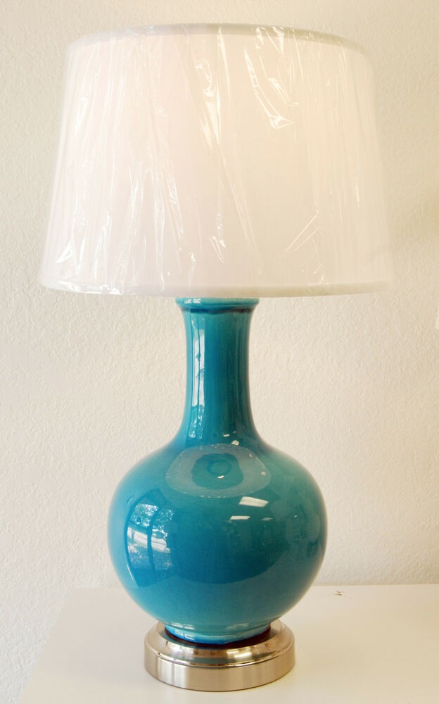 Ceramic cordless table lamp battery operated lamp