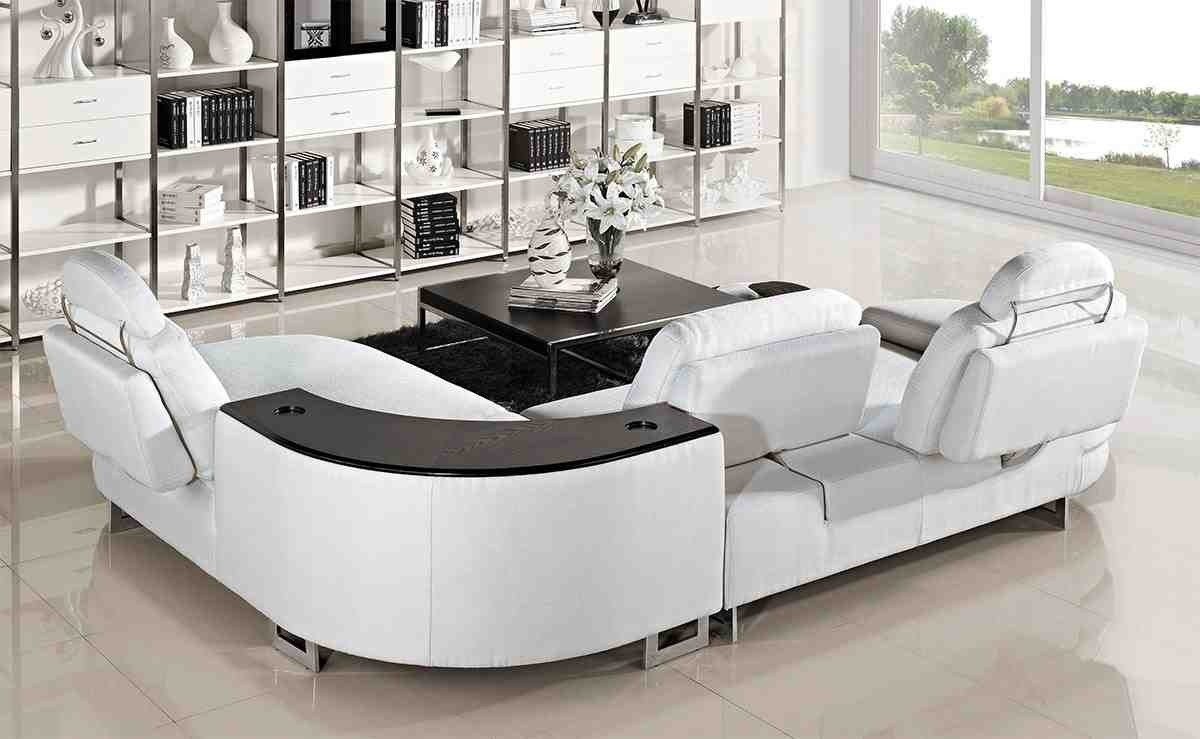 Curved reclining sofa home furniture design