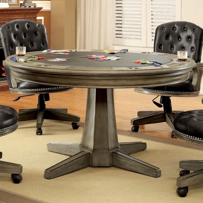 Darby home co 54 l ahearn contemporary poker table
