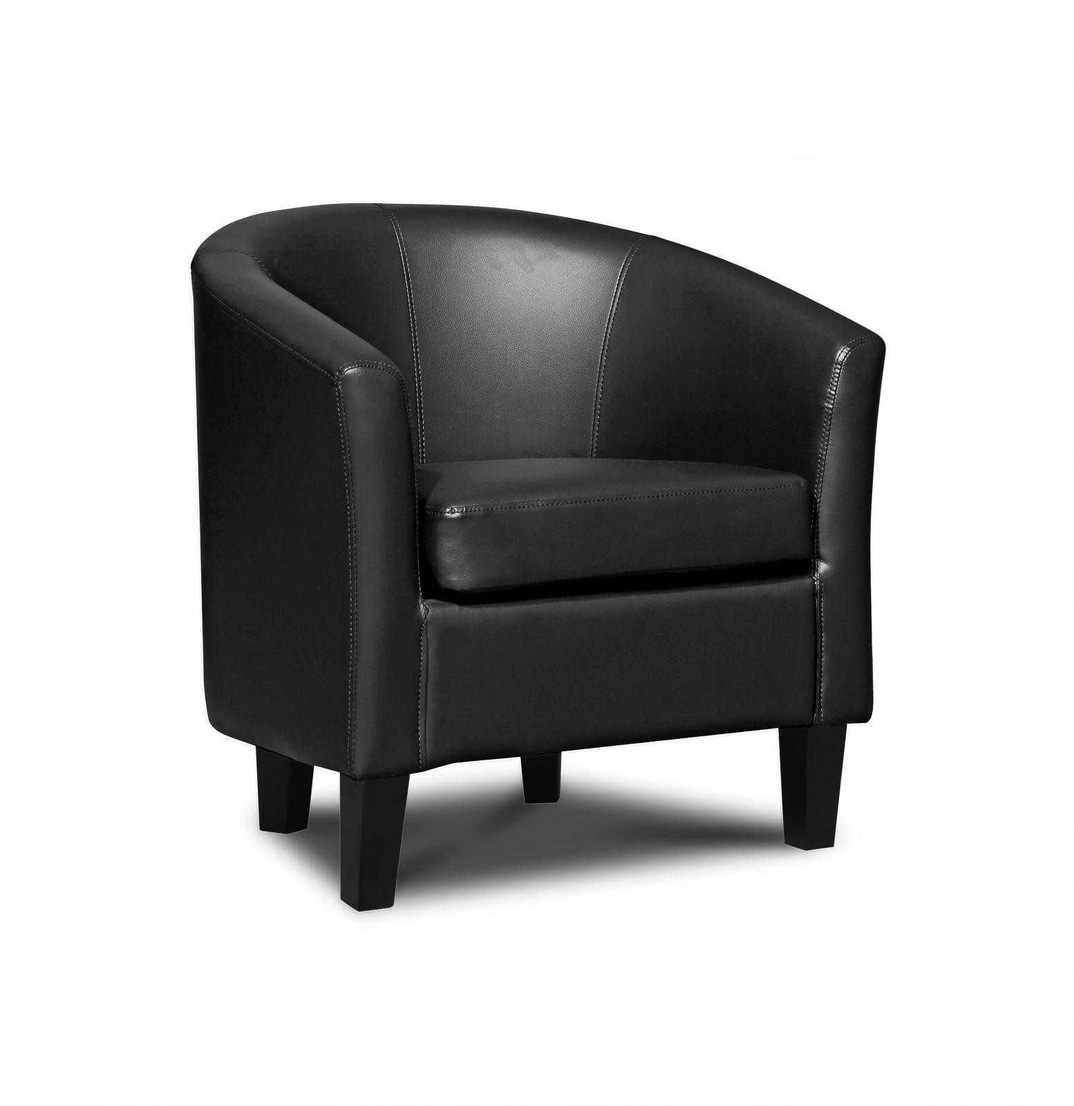 Denver faux leather tub chair grey ebay