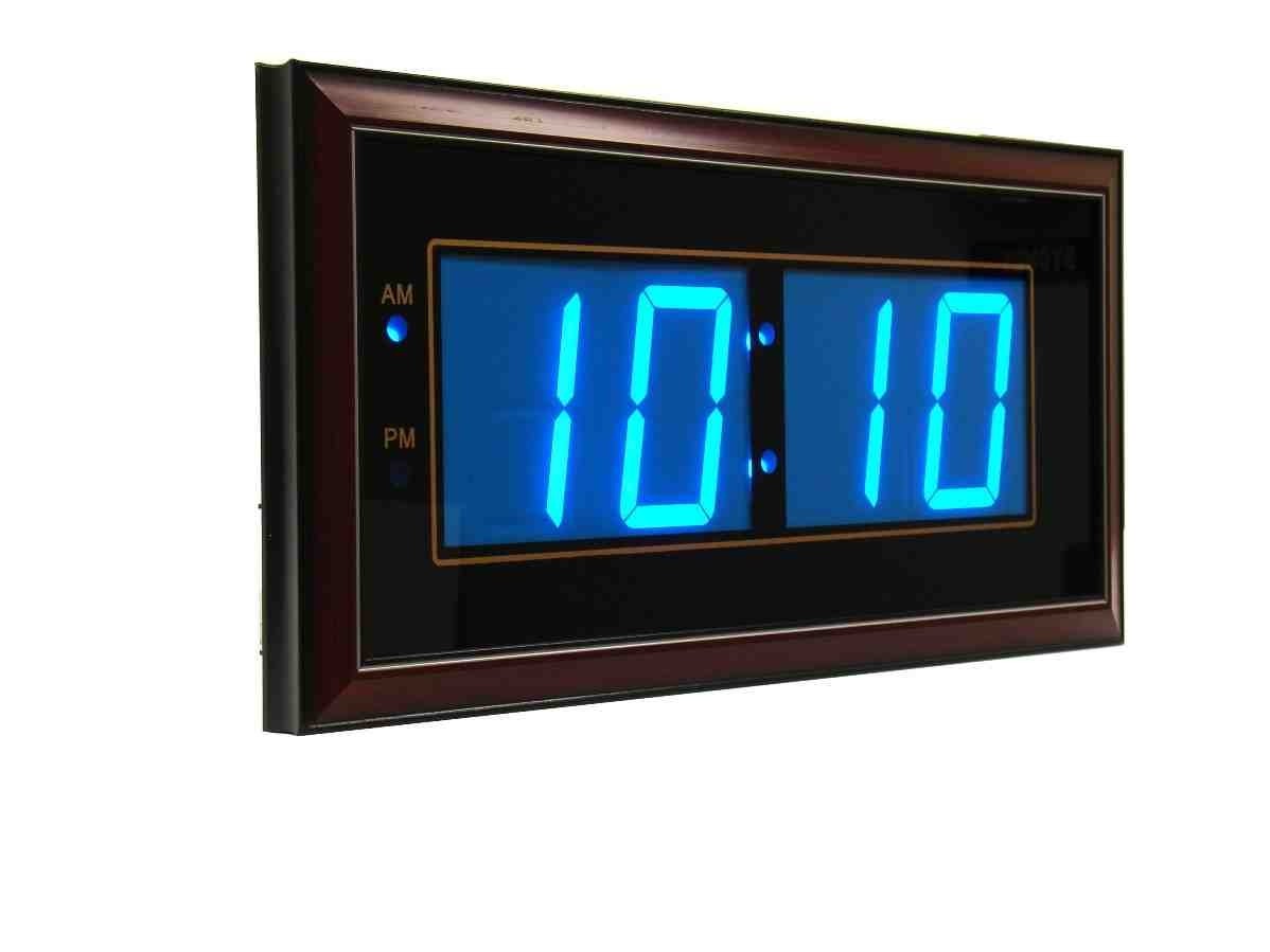 Digital led wall clocks battery operated decor ideas