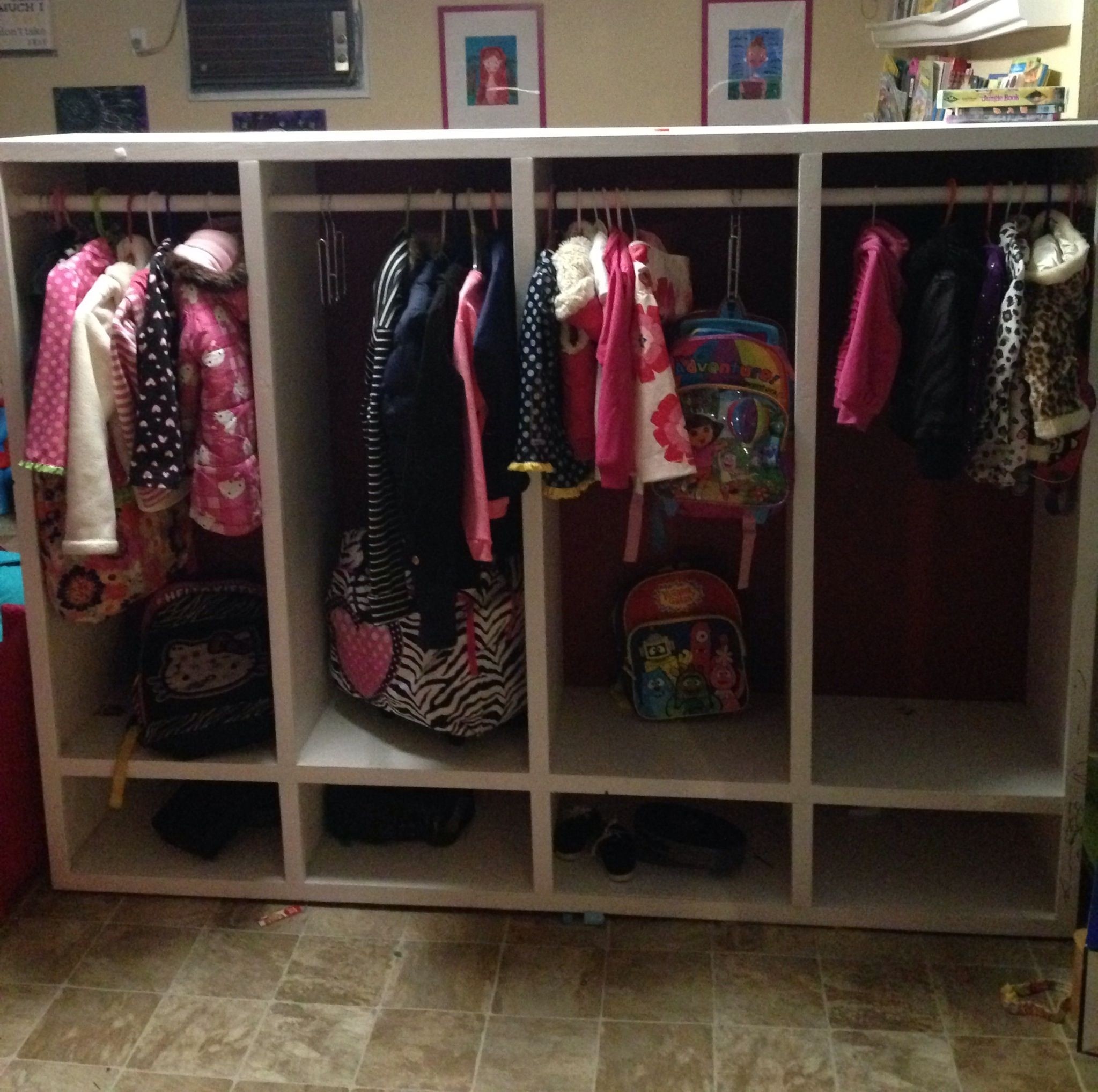 Diy kids cubby idea it has a place to hold
