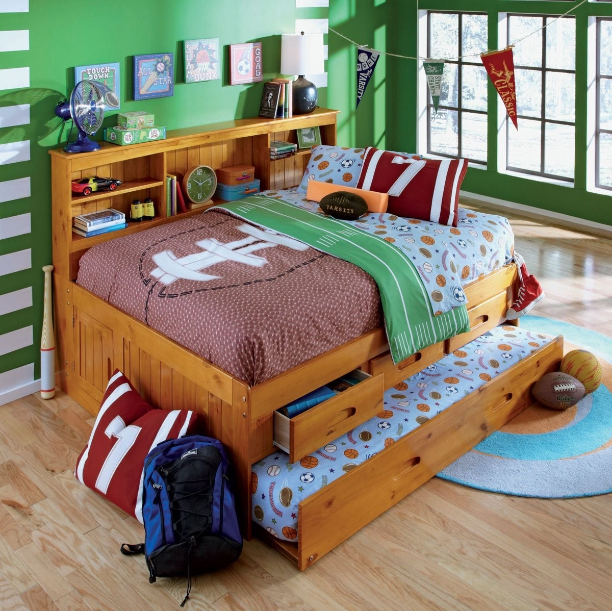 Trundle Bed With Bookcase | Foter