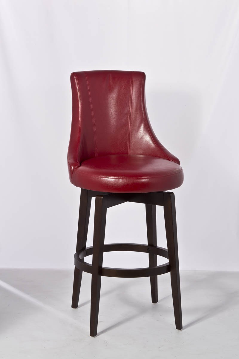 Elegant red leather bar stools home modern decors