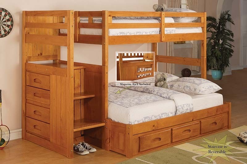 Exceptional full over full bunk beds with stairs 12 twin