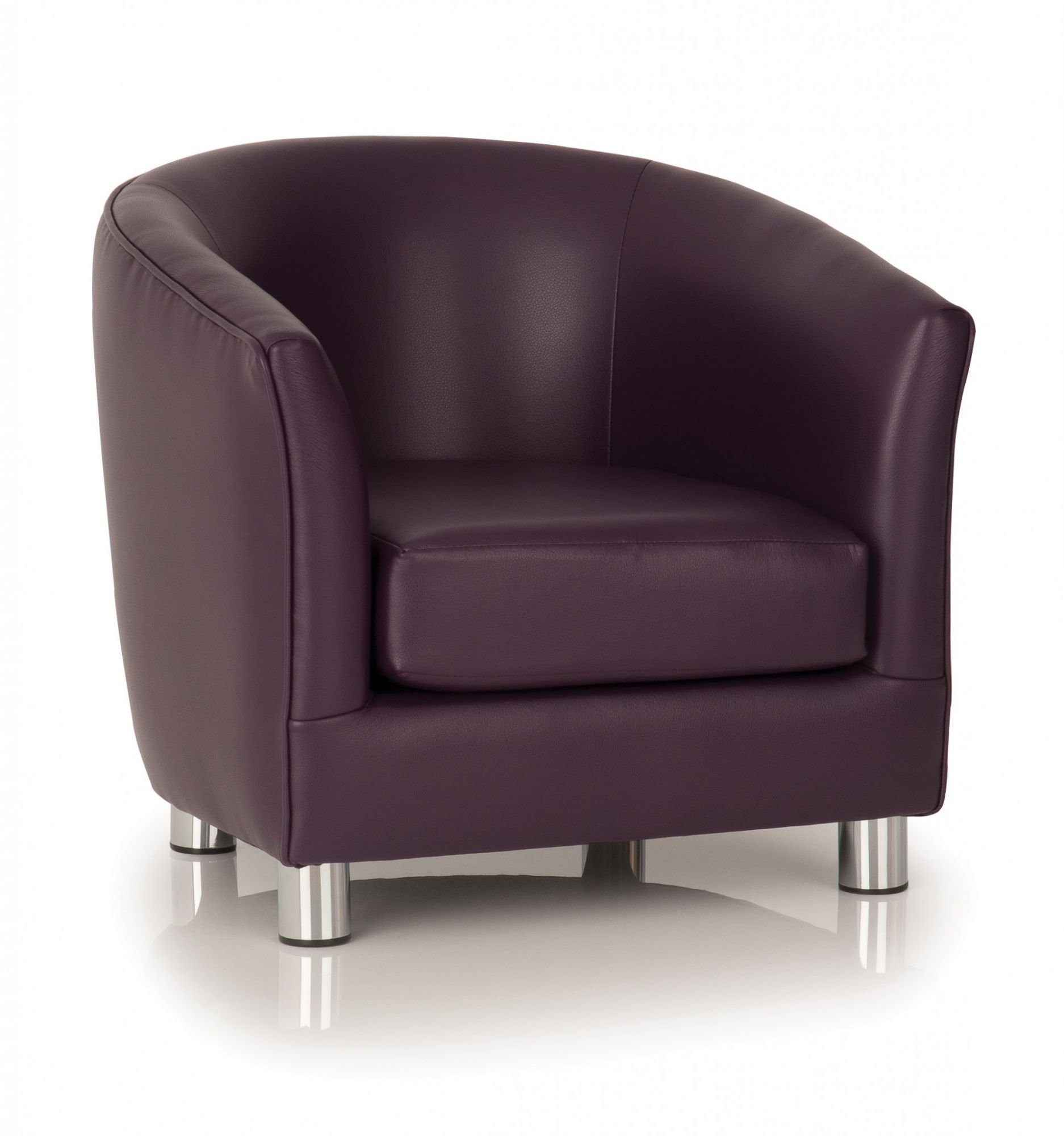 Faux leather tub chairs kt seat height 280mm high 3