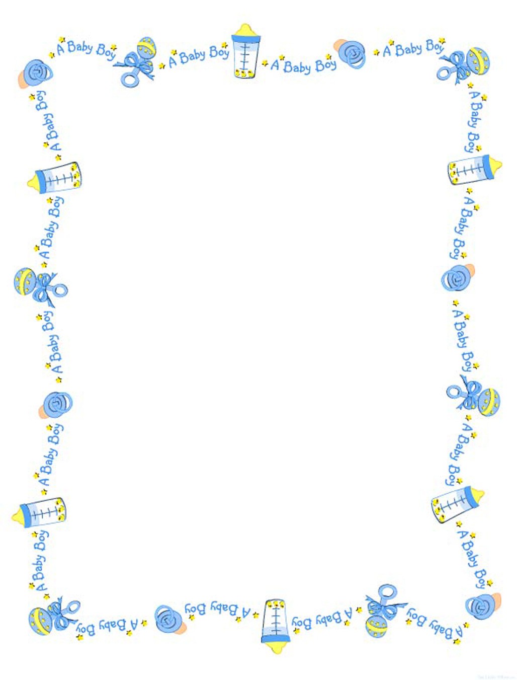 free baby border clipart