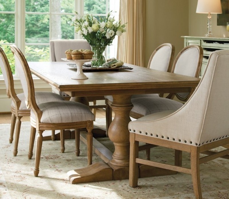 Great rooms farmhouse table and chairs by universal